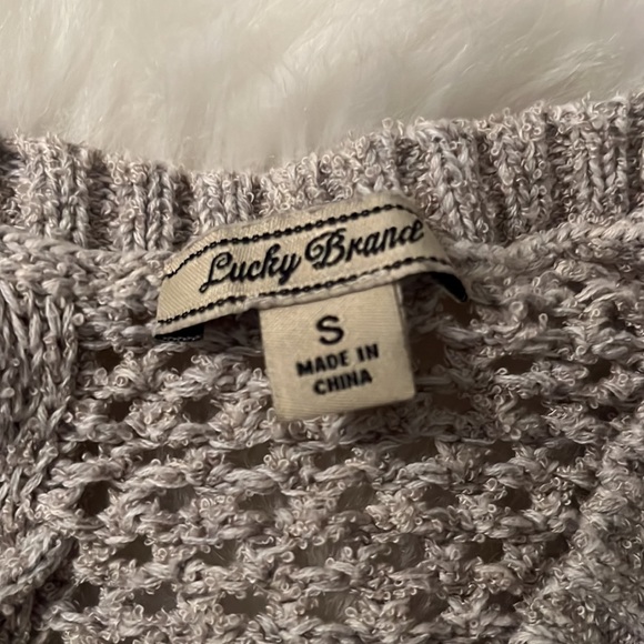 NWOT Lucky Brand Mesh Sweater - Picture 4 of 6